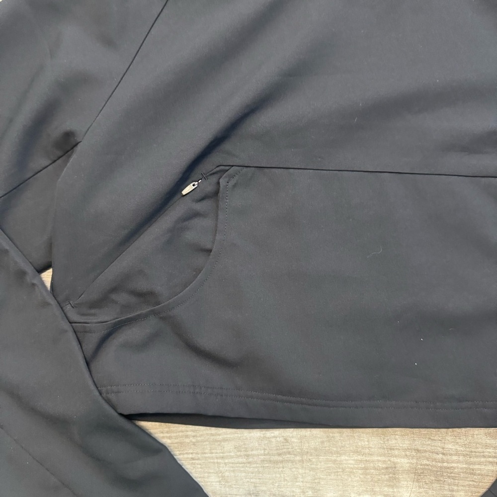 NWOT Gymshark Non Stop Black Cropped Hoodie Womens Sz. L - Picture 4 of 9